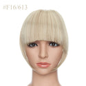 BENEHAIR Fake Bangs Synthetic Blunt Bang Clip in Hair Extension Women Blunts Fringe Hair Black Brown Bangs 2 Clips In