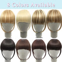 SHANGKE Synthetic Fringe Clip in Hair Bangs Hairpiece Clip in Hair Extensions Heat Resistant Fake Bangs Hair Piece 8 Colors