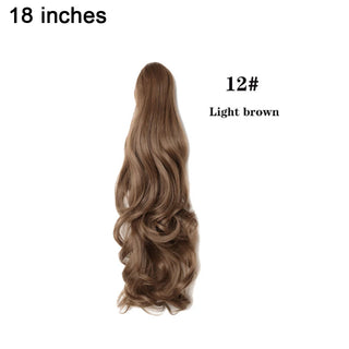 Buy 1218inch BENEHAIR Fake Ponytail Claw on Ponytail Long Wavy Clip in Hair Extension Hair Synthetic Hairpiece for Women Pony Tail Fake Hair