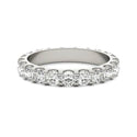 2 CTW Round Lab Grown Diamond Band 14K White Gold (G-Vs)