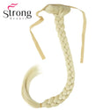 StrongBeauty Blonde Long Fishtail Braid Ponytail Extension Synthetic Clip in Hairpiece COLOUR CHOICES