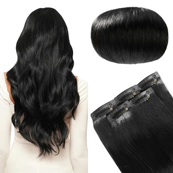 Kayla PU Seamless Clip in Hair Extensions 30g 5pcs Invisible Hidden Clip Ins 100% Human Hair