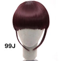 SHANGKE Synthetic Fringe Clip in Hair Bangs Hairpiece Clip in Hair Extensions Heat Resistant Fake Bangs Hair Piece 8 Colors