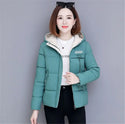 High Quality Winter Coat Women's 2022 Fashion Winter Jacket Women Cotton Padded Parka Outwear Hooded Short Female Jackets Coats