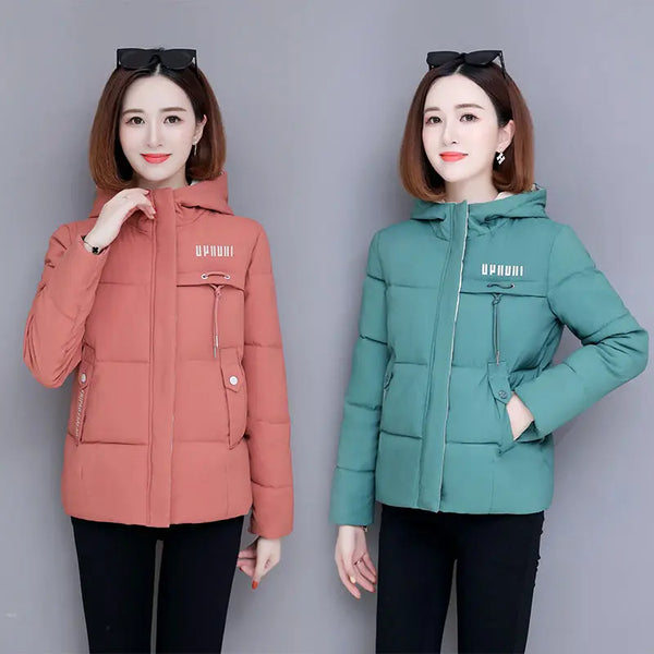 High Quality Winter Coat Women's 2022 Fashion Winter Jacket Women Cotton Padded Parka Outwear Hooded Short Female Jackets Coats