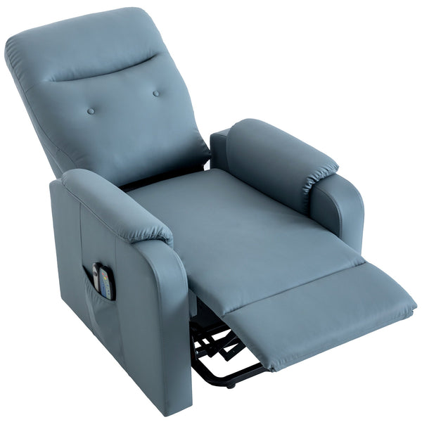 Massage Recliner Chair Electric Power Lift Chairs With Side Pocket, Adjustable Massage and Heating Function for Adults A