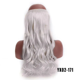 Buy 1712 LUPU Synthetic Hair Extensions Invisible Fash Line No Clips in Hairpieces Natural Secret Wire Fake Hair High Temperture Fiber