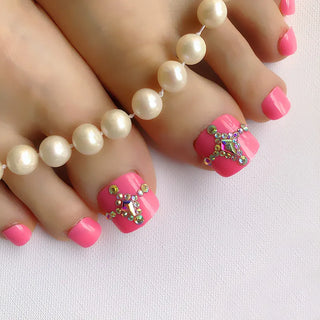 Buy hl201011 Candy Color Artificial False Toe Nails