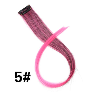 Buy 5 Alileader Clip on Hair Extension 57Color Ombre Straight Hair Extension Clip in Hairpieces High Temperature Faber Hair Pieces