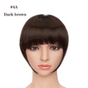 BENEHAIR Fake Bangs Synthetic Blunt Bang Clip in Hair Extension Women Blunts Fringe Hair Black Brown Bangs 2 Clips In