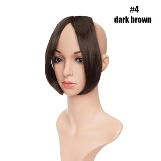 Buy dark-brown BENEHAIR Bangs Clip in Middle Part Bangs Hairpieces Synthetic Clip in Hair Extension Top Hair Piece for Women Fake Hair