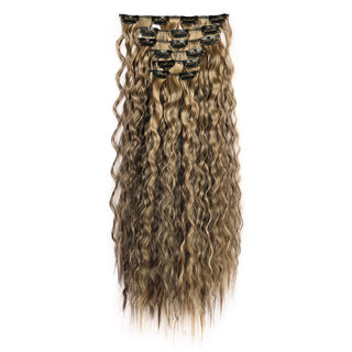 Buy 4h27 Clip in Hair Extensions Synthetic Fiber Hairpieces 22&quot;