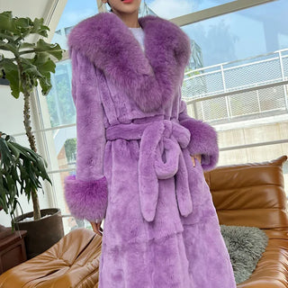 Buy purple 5XL Slim Overcoat Mink Coats Women Faux Fur Long  Winter Thick Mink Fur Coat Female Fur Jackets Long Ladies Parkas Oversize