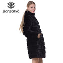 Mink Coats Women Real Genuine Mink Fur Coats for Women 2022 Winter Jackets Black Long Plus Size Real Mink Fur Women Clothes