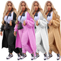 2022 Casual Winter Womens Fashion Coats Elegant Long Cardigan Sweater Coat for Women