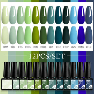 Buy zh20029 10/12pcs Spring Macaron Nail Gel Polish Set