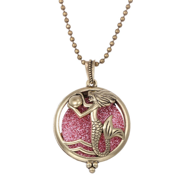 Aromatherapy Necklace Tree of Life Diffuser Jewelry Vintage Open Locket Pendant Essential Oil Perfume Aroma Diffuser Necklace