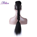 Blice Synthetic Long Yaki Straight Ponytail 30inch Fashion Super Ponytail Multivariant Style for Girls All Colors