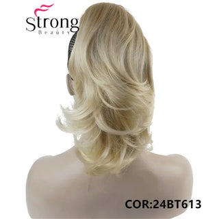 Buy 24bt613 12&quot; Dual Use Curly Styled Clip in Claw Ponytail Hair Extension Synthetic Hairpiece 125g With a Jaw/Claw Clip