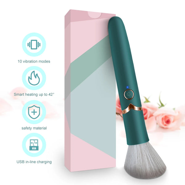 Make Up Brush Vibrators Massage Stick Magic AV Wand Vibrator Female 10 Speed Vibration Rechargeable Intimate Sex Toys for Women