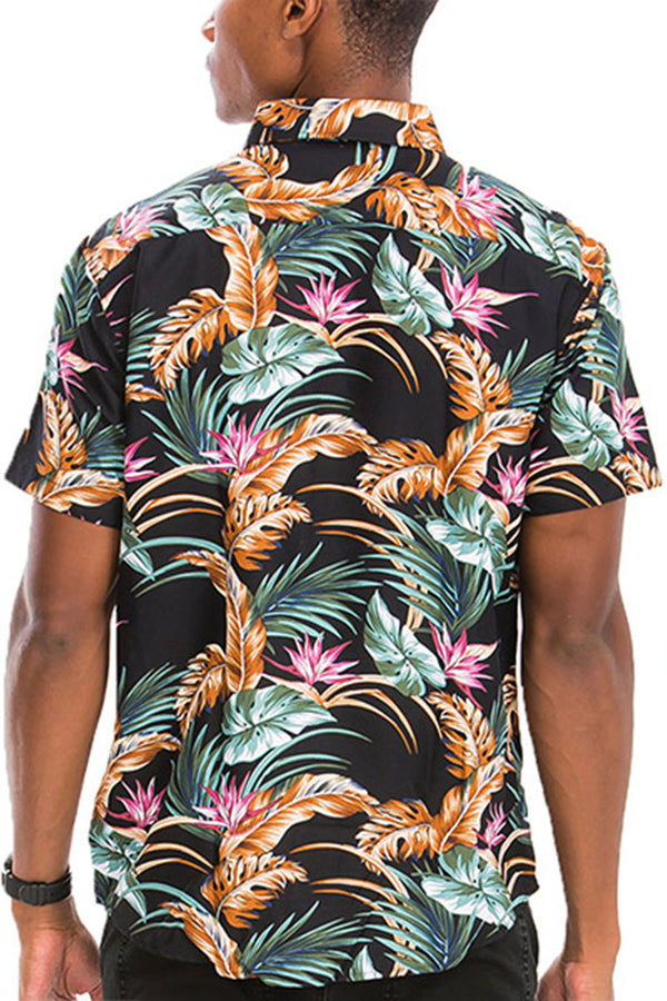 Digital Print Hawaiian Short Sleeve Shirt