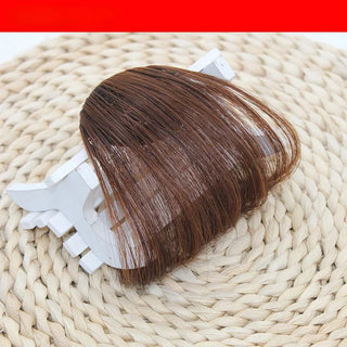 Buy style2-light-brown Fake Air Bangs Hair Styling Tools Hair Clip-In Extension Synthetic Hair Fake Fringe Natural False Hairpiece Women Clip in Bangs