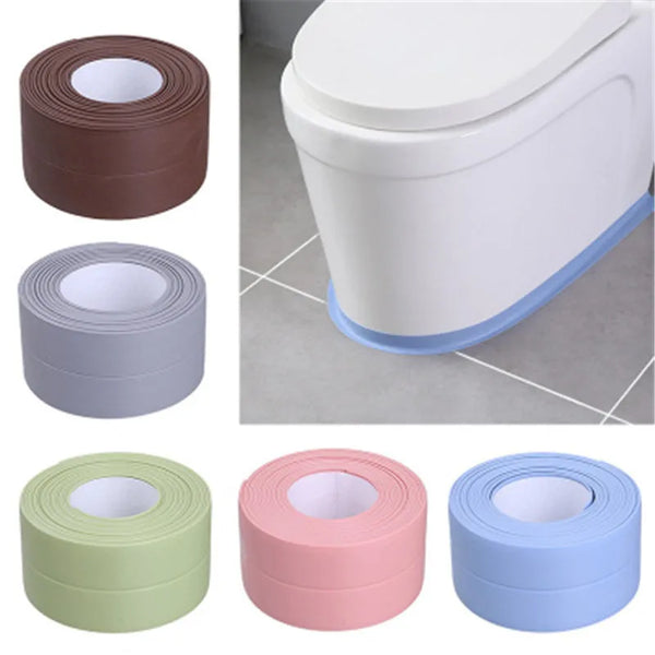 For Bathroom Kitchen Accessories Shower Bath Sealing Strip Tape Caulk Strip Self Adhesive Waterproof Wall Sticker Sink Edge Tape