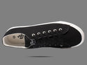 Retro Black/White Canvas Sneakers Unisex Size - Cushioned Insole