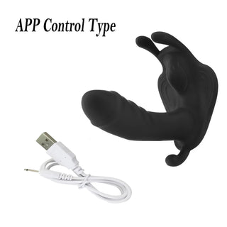 Buy b-with-app Bluetooth Female Vibrator Women&#39;s Dildo Butterfly Vibrator Sex Toys for Women APP Remote Control Anal Vibrators for Women Couple