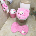 Sanrio Hello Kitty Cute Toilet Seat Cushion Household Paste Toilet Ring Thickened Plus Velvet Toilet Seat Universal Toilet Seat