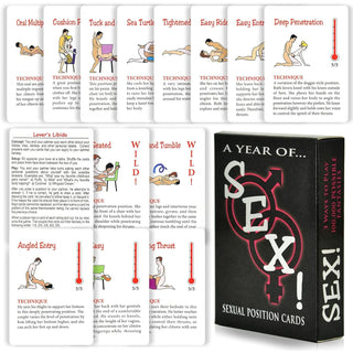 Buy sex-position-cards-2 Erotic Games Sexual Positions Play Paper Cards a Year of Sex for Adult Sexy Game Cards Sets for Couple Game Sex Postion Sex Toys