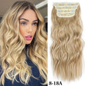 4Pcs/Set 20Inch Synthetic Hair Clip in Long Wavy Thick Hairpieces