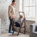 Wooden Step Stool for Preschool - Kid Chair That Grows - Chocolate