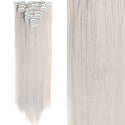 22Inch Long Straight Wavy Hair Extension 7Pcs/Set 16 Clips High Tempreture Synthetic Hairpiece Clip in Hair Extensions