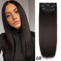 4Pcs/Set 20Inch Synthetic Hair Clip in Long Wavy Thick Hairpieces