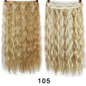 XUANGUANG Long Synthetic Hair 5 Clips in Hair Extension Heat Resistant Hairpiece Natural Wavy Hair Piece