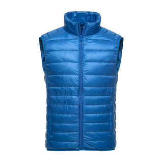 Buy j0029-light-blue Brand 90% Duck Down Vest Ultra Light Duck Down Waistcoat  Sleeveless Jacket Autumn Winter Coat J0029