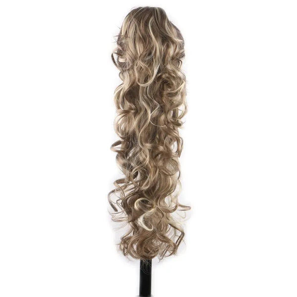 Desire for Hair 30 Inch Long Curly Claw Clip Ponytail Heat Resistant Synthetic Hairpieces Fake Hair Extensions