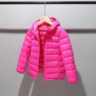 Buy rose Boys Girls Cotton Winter Fashion Sport Jacket Outwear Children Cotton-Padded Jacket Boys Girls Winter Warm Coat