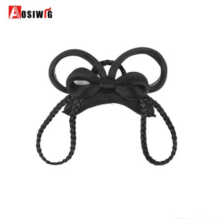 Buy 31 AOSI Hair Braided Clip in Hair Bun Chignon Hairpiece Donut Roller Bun Hairpiece Hand Knitting Braid Synthetic Chignon