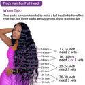 Clip in Hair Extensions With 18 Clips Deep Wave Real Human Hair Curly Thick to Ends for Women 120G 240G Per Set Natural Black