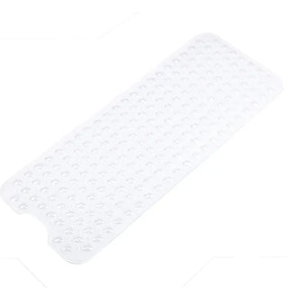 Buy transparent-color Bath Mat Long Strip PVC Anti Slip Bathroom Mat Shower Tub Floor Mat Suction Cup Quality Wholesale Price