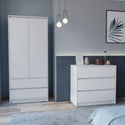 Lewes 2 Piece Bedroom Set, White