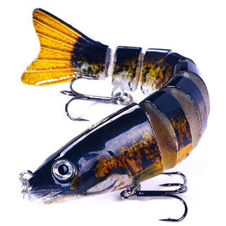 Buy 12-8cm-18g-c2 12.8cm-18g Lifelike Multi Jointed Sinking Wobblers Fishing Lures Pike Swimbait Crankbait Minnow Trout Bass Fishing Tackle Baits