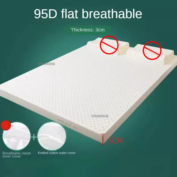 Thailand Natural Latex Mattress 10/12cm Thickness Rubber Cushion Double 1.5/1.8m Sleeping Mat Home Tatami Mat Bedroom Furniture