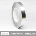 50M Self-Adhesive Tile Sticker Tape Gold Silver Floor Waterproof Wall Gap Sealing Strip Tile Beauty Seam Sticker Home Decoration