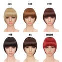 BENEHAIR Fake Bangs Synthetic Blunt Bang Clip in Hair Extension Women Blunts Fringe Hair Black Brown Bangs 2 Clips In