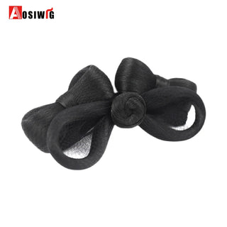 Buy 29 AOSI Hair Braided Clip in Hair Bun Chignon Hairpiece Donut Roller Bun Hairpiece Hand Knitting Braid Synthetic Chignon