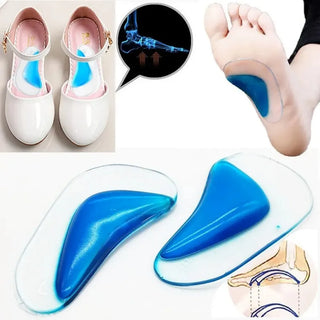 Kids Orthotic Insole Arch Support Silicone Children Insole Flat Foot Flatfoot Corrector Shoe Cushion Insert Gel Orthopedic Pads