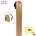 WTB Synthetic Wrap Wround Ponytail Hair Extension Long Straight Women's Clip in Hair Extensions Pony Tail False Hair 32 Inch